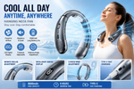 Bladeless Neck Fan Pro — Wearable Hands-Free Cooling 2