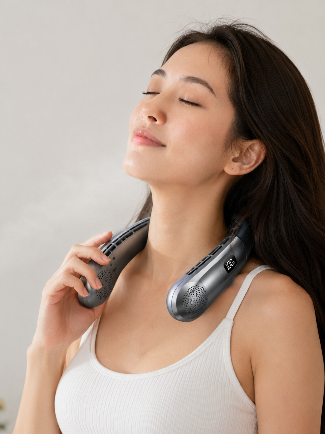 Bladeless Neck Fan Pro — Wearable Hands-Free Cooling lifestyle