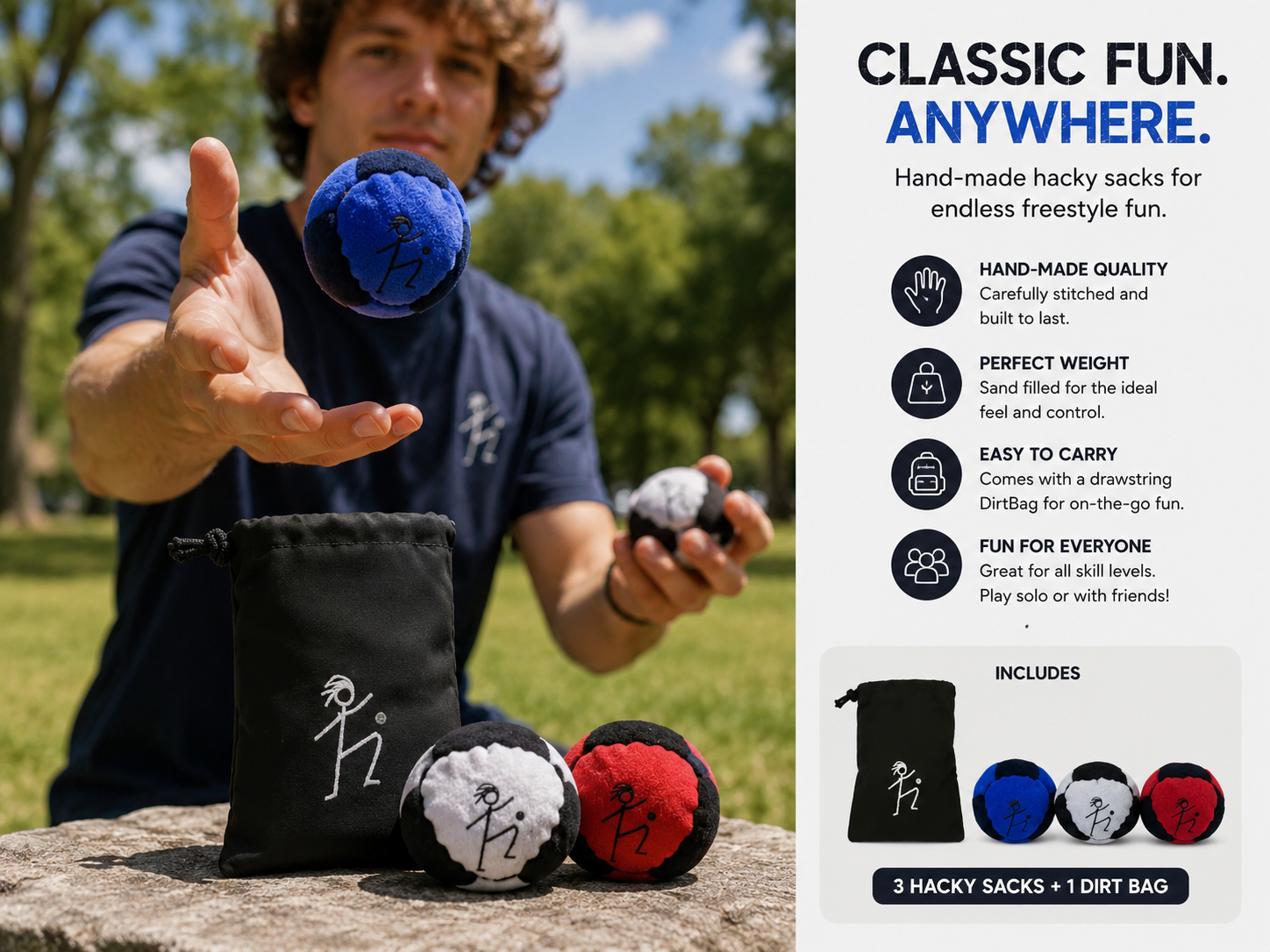 Pro Beach Hacky Sack Set — Sand-Ready Footbag hero
